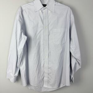 JOS. A BANK | Button Down White & Blue Dress Shirt Men’s Size 14.5/33